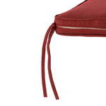 Elm PLUS 5 Piece Cast Aluminium Patio Swivel Dining Set with Wine Red Cushions, Olefin Fabric