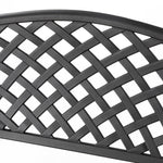 Elm PLUS Cast Aluminium Outdoor Patio Bench with Beige Cushion