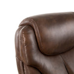 Elm PLUS Coffee Big and Tall Air PU Leather Gaslift Adjustable Height Swivel Executive Chair