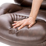 Elm PLUS Coffee Big and Tall Air PU Leather Gaslift Adjustable Height Swivel Executive Chair