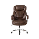 Elm PLUS Coffee Big and Tall Air PU Leather Gaslift Adjustable Height Swivel Executive Chair