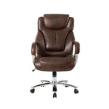 Elm PLUS Coffee Big and Tall Air PU Leather Gaslift Adjustable Height Swivel Executive Chair