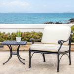 Elm PLUS 18"H Cast Aluminium Patio Side Table