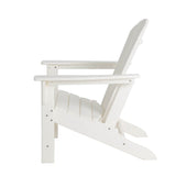 Elm PLUS Eco-Friendly White Recycled HDPE Outdoor Adirondack Chair