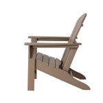 Elm PLUS Eco-Friendly Tan Recycled HDPE Outdoor Adirondack Chair