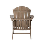 Elm PLUS Eco-Friendly Tan Recycled HDPE Outdoor Adirondack Chairs, Set of 2