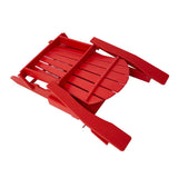 Elm PLUS Outdoor Patio Red HDPE Folding Adirondack Chair