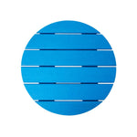 Elm PLUS 20"D Outdoor Patio Pacific Blue HDPE Round Side Table, End Table,Or Coffee Table
