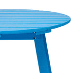 Elm PLUS 35.5"D Outdoor Patio Pacific Blue HDPE Round Coffee Table