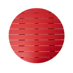 Elm PLUS 5-Piece Outdoor Patio Red HDPE Adirondack Chair and Coffee Table Set
