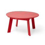 Elm PLUS 5-Piece Outdoor Patio Red HDPE Adirondack Chair and Coffee Table Set