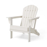 Elm PLUS Outdoor Patio White HDPE Folding Adirondack Chair, Set of 2