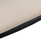 Elm PLUS Cast Aluminium Outdoor Patio Bench with Beige Cushion