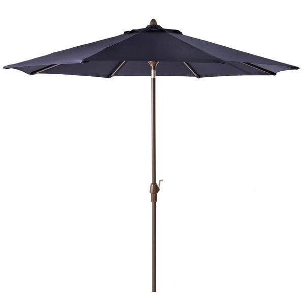 10 ft. aluminum market auto tilt patio umbrella in periwinkle 10 ft. Aluminum Auto Tilt Market Patio Umbrella in Navy Blue Olefin Canopy