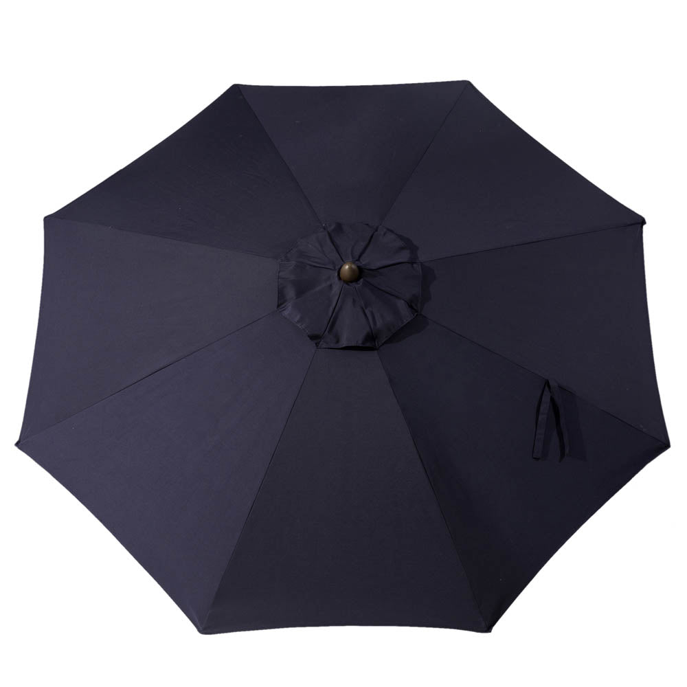 10 ft. aluminum market auto tilt patio umbrella in periwinkle 10 ft. Aluminum Auto Tilt Market Patio Umbrella in Navy Blue Olefin Canopy