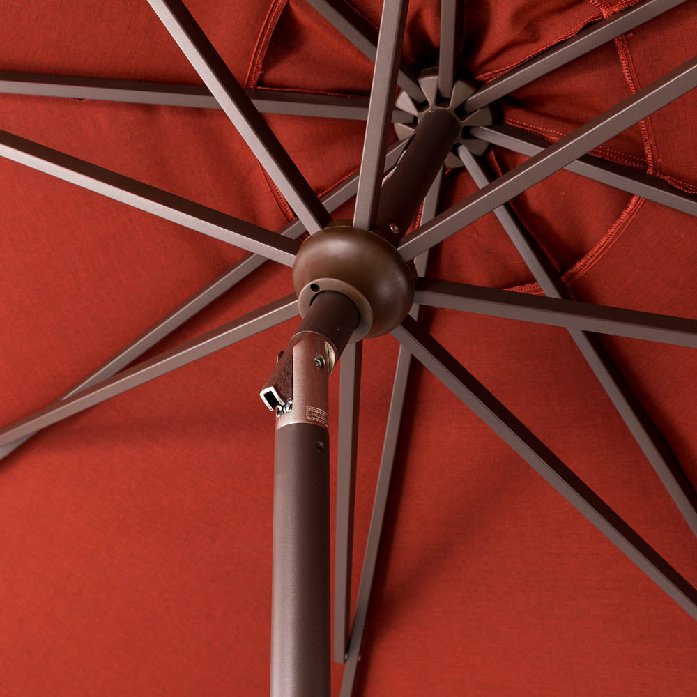 10 ft. Aluminum Auto Tilt Market Patio Umbrella in Wine Red Olefin Canopy 10 ft. Aluminum Auto Tilt Market Patio Umbrella in Wine Red Olefin Canopy
