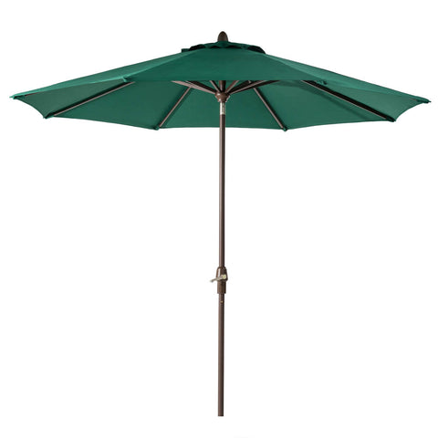 Elm PLUS 10 ft. Aluminum Auto Tilt Market Patio Umbrella in Dark Green Olefin