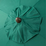 Elm PLUS 10 ft. Aluminum Auto Tilt Market Patio Umbrella in Dark Green Olefin