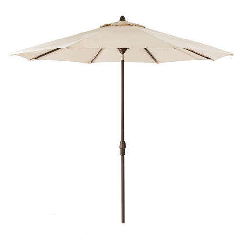 Elm PLUS 10 ft. Aluminum Auto Tilt Market Patio Umbrella in Beige Olefin