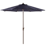 Elm PLUS 9 ft. Aluminum Auto Tilt Market Patio Umbrella in Navy Blue Olefin