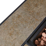 Elm PLUS 24.75"H X 30"W 50000-BTU Square Tiles Top Aluminum Propane Fire Pit Table with Polyester Cover