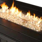 Elm PLUS 48"W 30000-BTU Black Aluminum Propane Fire Pit Table with Polyester Cover